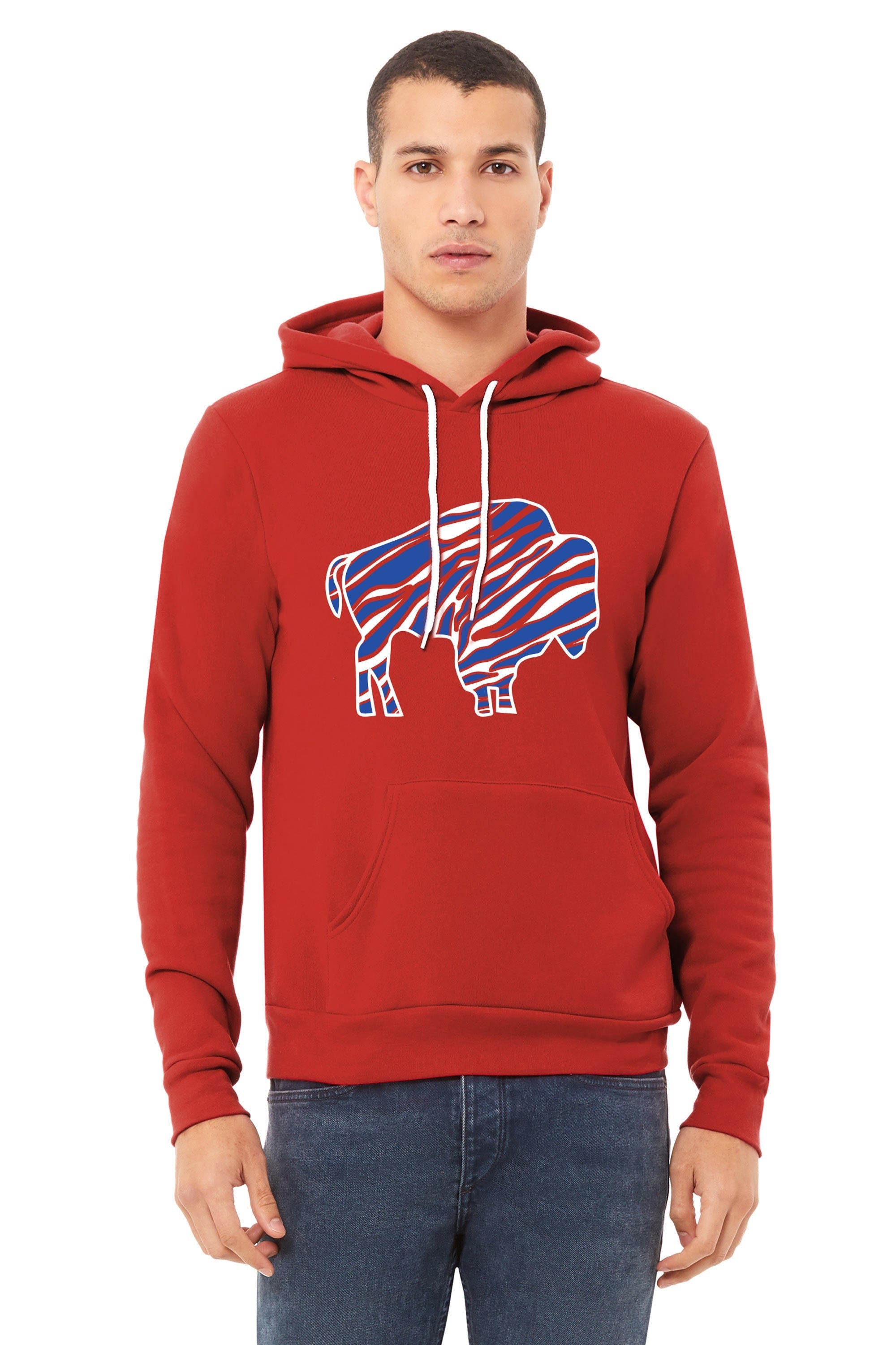 Blue distressed Buffalo football hoodie  Let's go Buffalo – Custom Buffalo  Chic