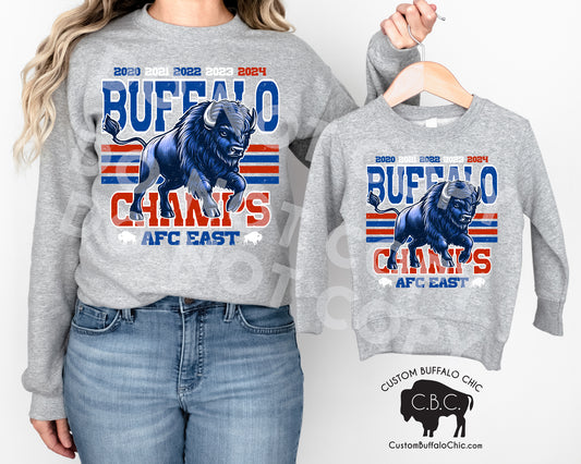 BUFFALO AFC EAST CHAMPS SWEATSHIRT