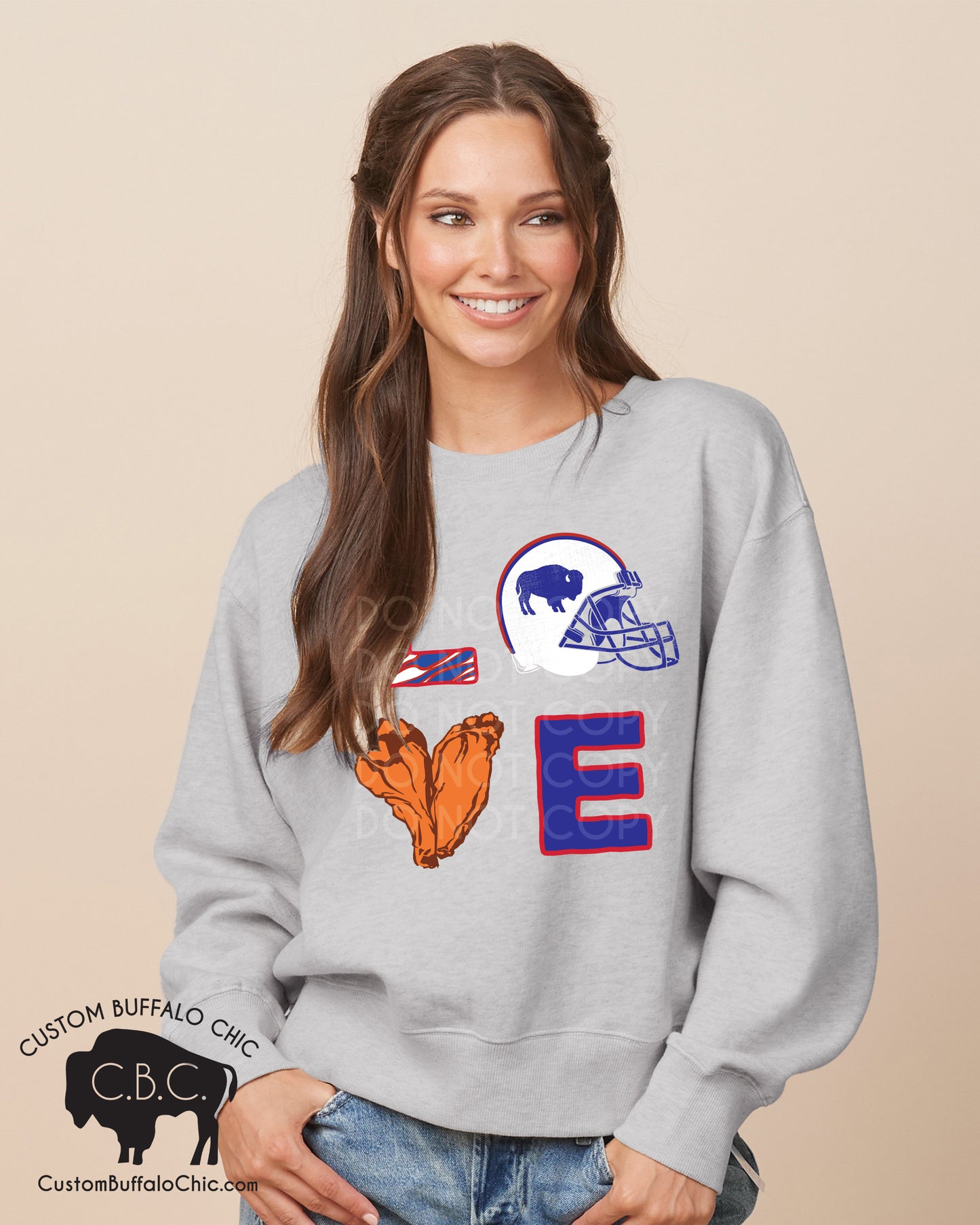 Buffalo LOVE crop sweatshirt