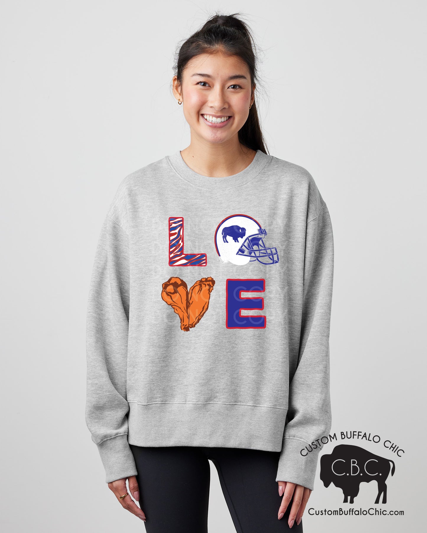 Buffalo LOVE crop sweatshirt