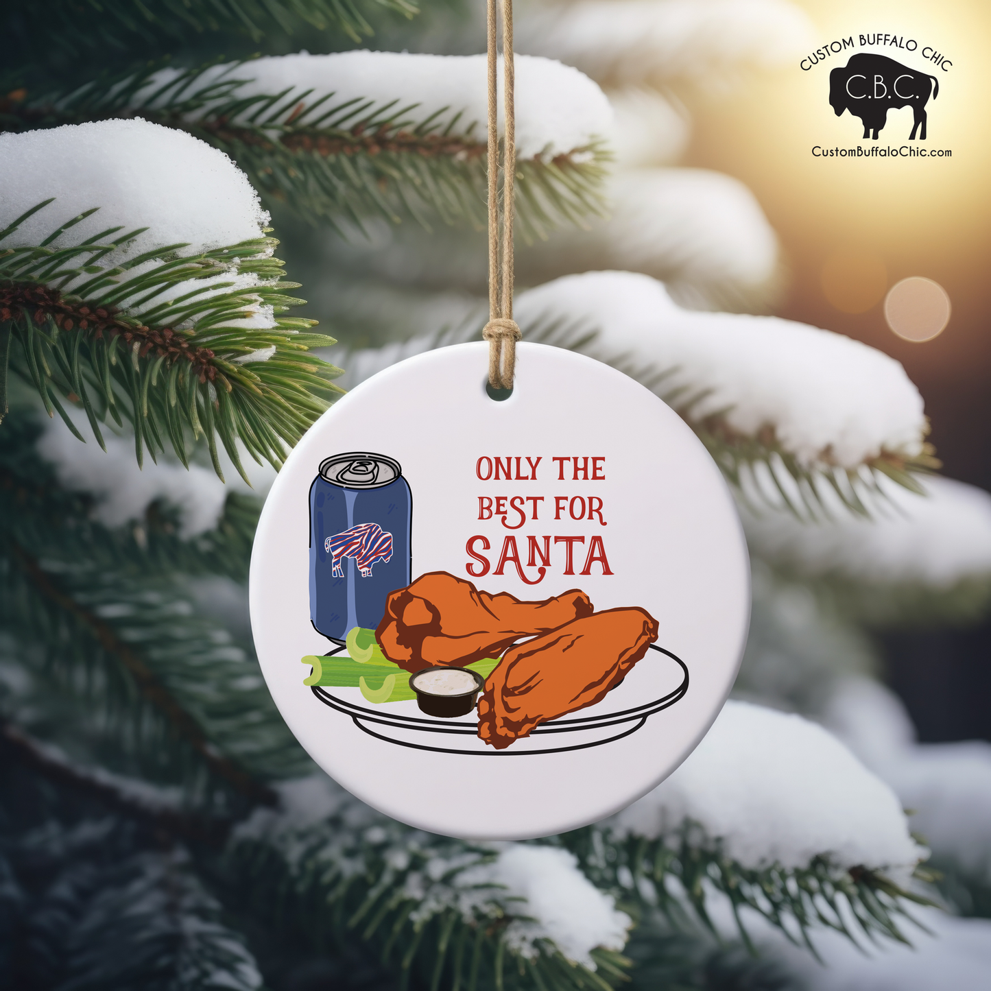 Buffalo Santa - only the best for Santa Ornament