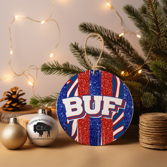 BUF glitter Ornament