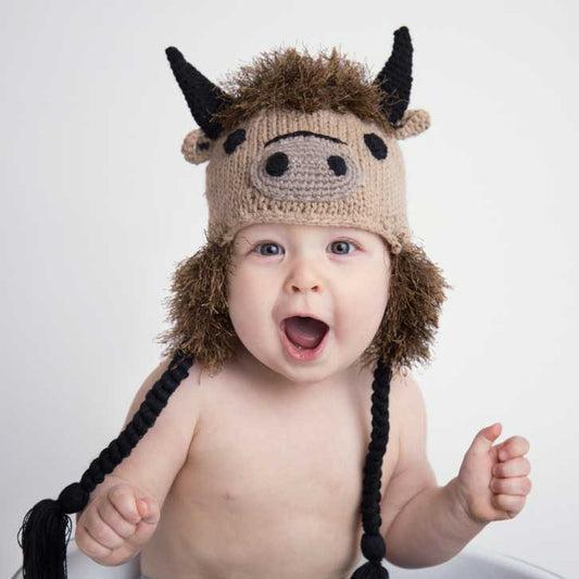 Buffalo Baby Beanie Hat