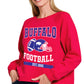 Buffalo Football red crop sweatshirt