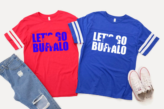 Let's Go Buffalo Knockout Football Shirt