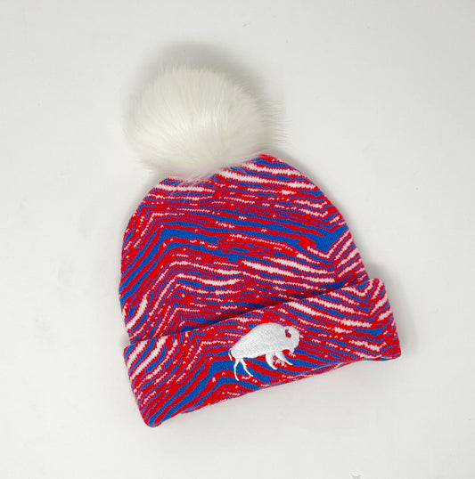 Buffalo Toddler Pom Hat