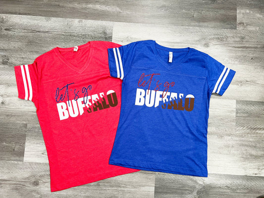 Buffalo Football Shirt for her | Let's Go Buffalo | plus size clothing