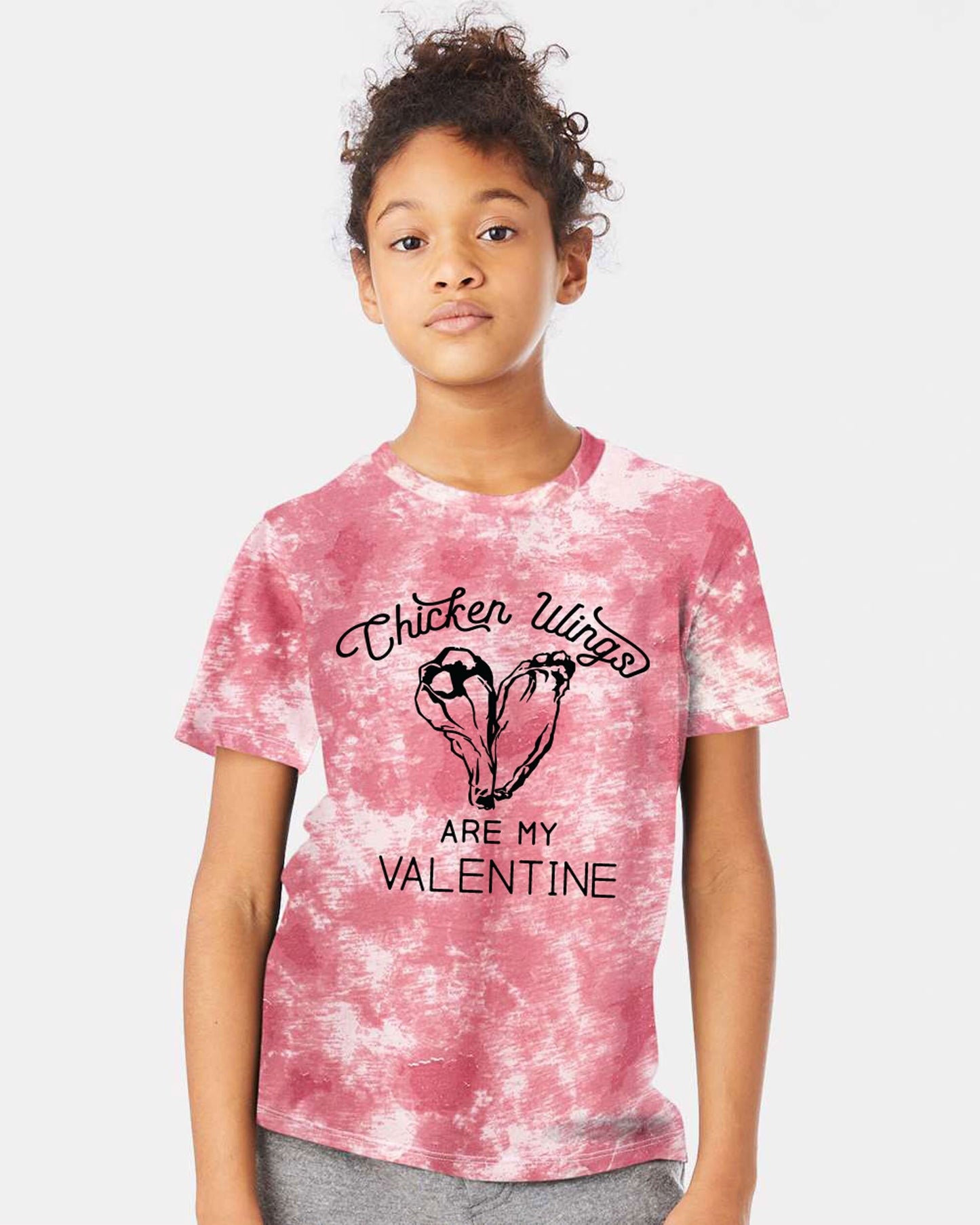 Chicken Wing Valentine Tie Dye Shirt